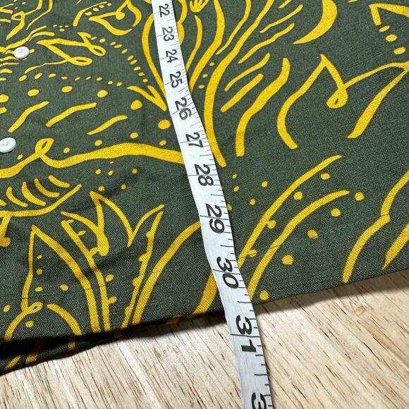 Ted Baker Viktor Dark Green Floral Short Sleeve Button Down Men's 5 (US L) NWT - Picture 9 of 9